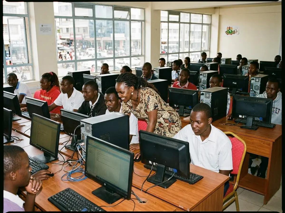 Computer college classroom Nairobi